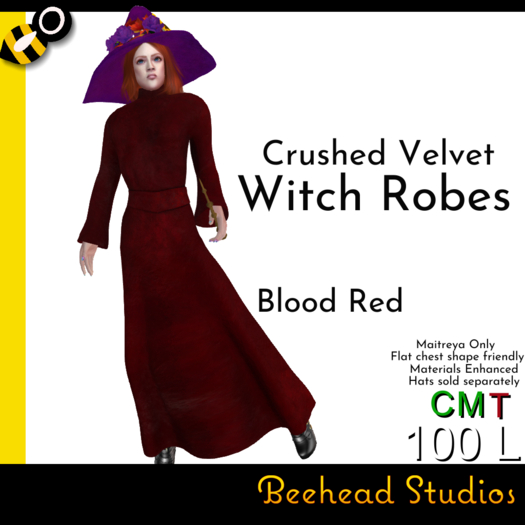 Blood Red Witch Robes