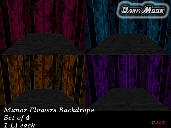 Dark Moon - Manor Flowers Backdrops 