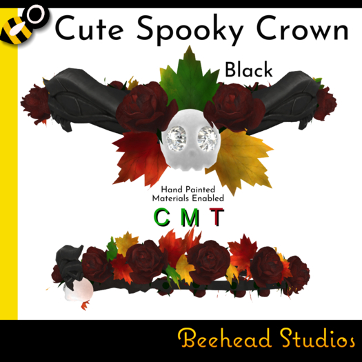 Cute Spooky Crown Black