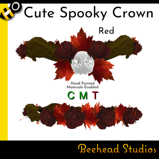 Cute Spooky Crown Red