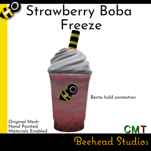 Strawberry Boba Smoothie