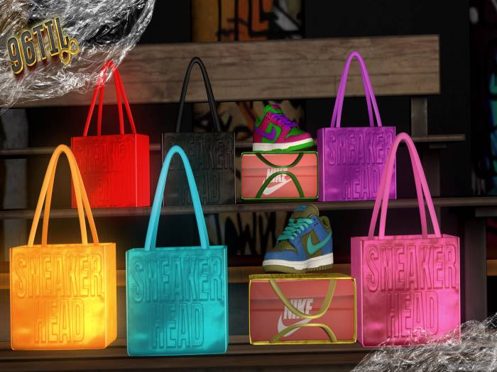 Second Life Marketplace 96Til Sneakerhead Tote Pink