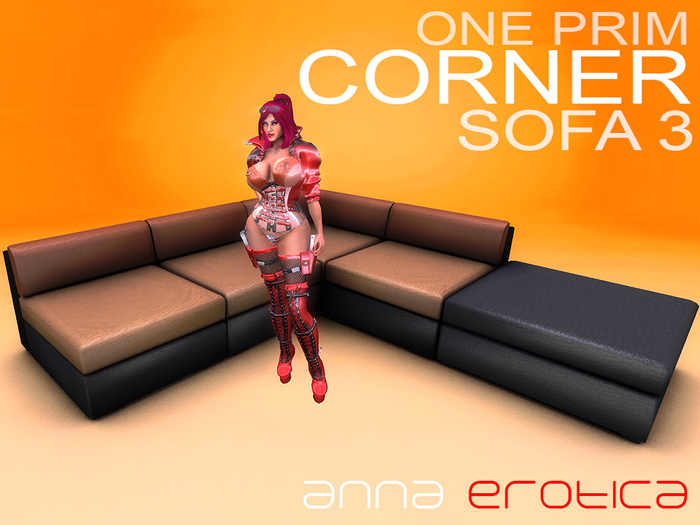 Anna Erotica - ONE Prim Corner Sofa 3