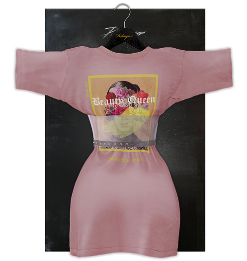 PINKRANGER// Belted TDress - PASTYPINK
