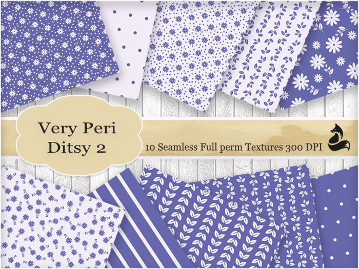 FF Very Peri Ditsy Seamless Textures 2 