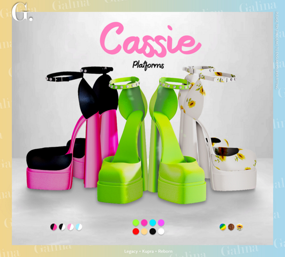 G: "Cassie" Platforms PRINTED