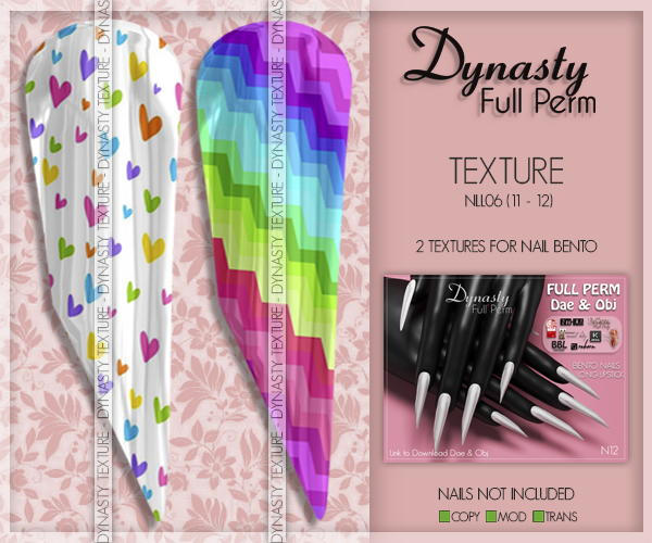 Dynasty - TEXTURE Nails - NLL06 (11 - 12)
