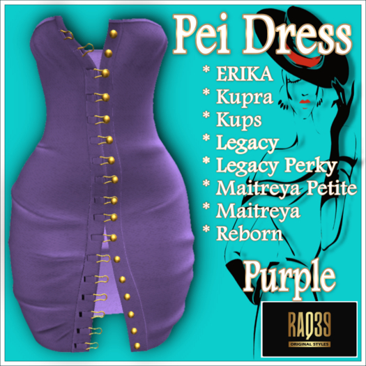 [R39} Pei Dress-Purple