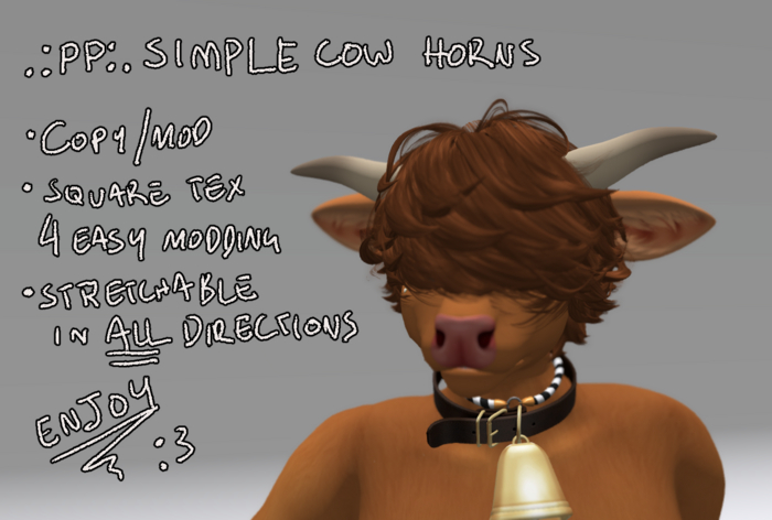 .:PP:. Simple cow horns