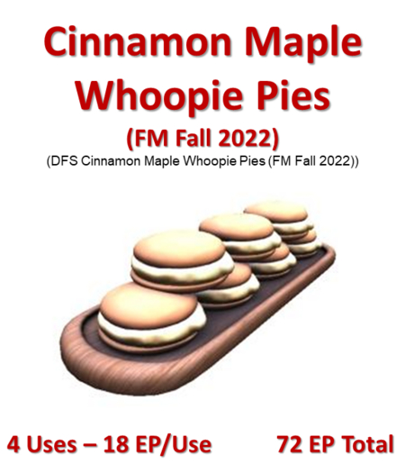 DFS Cinnamon Maple Whoopie Pies (FM Fall 2022) (DFS - Texture Only)