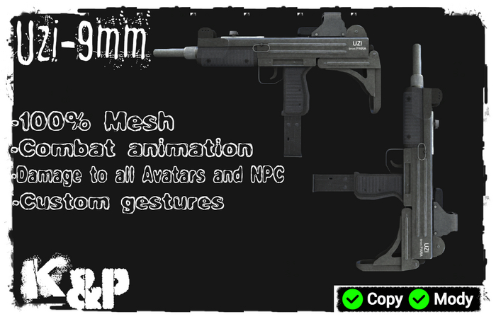 Uzi 9mm PARA gun BOX