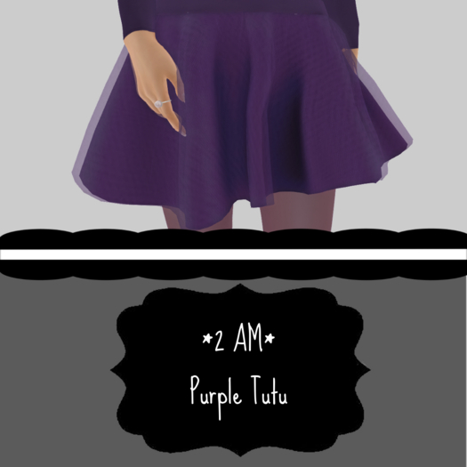 *2 AM* Modesty Purple Tutu