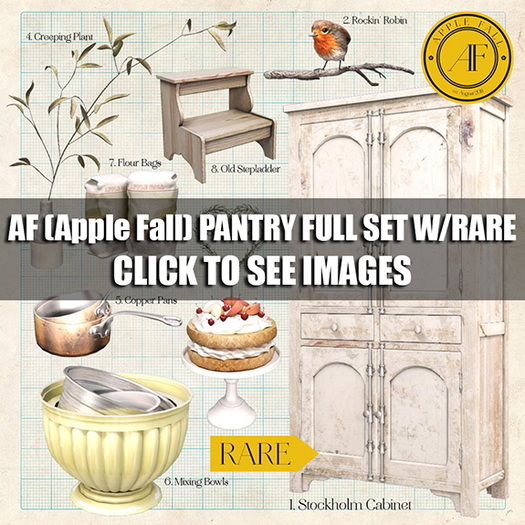 AF (Apple Fall) PANTRY FULL SET W/RARE