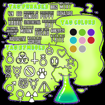 Second Life Marketplace - [TERATO] Lab Ear Tags