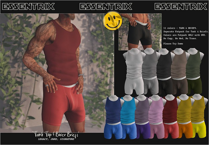 -ESSENTRIX-. TANK Top (Green) Unpacker