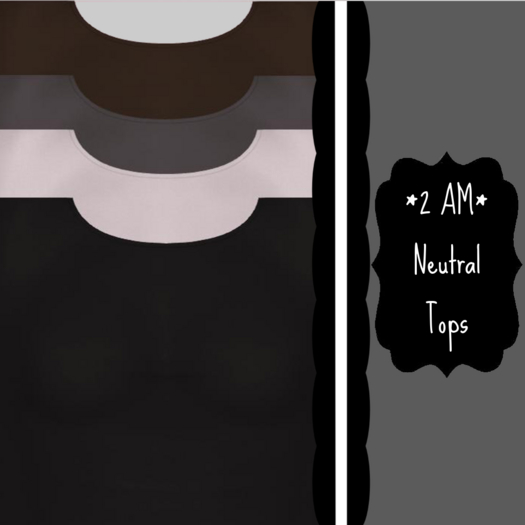 *2 AM* Ballet Modesty Tops- Neutral