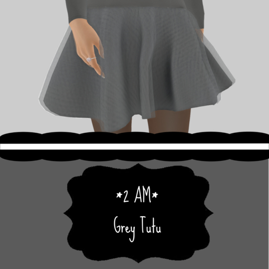 *2 AM* Modesty Gray Tutu