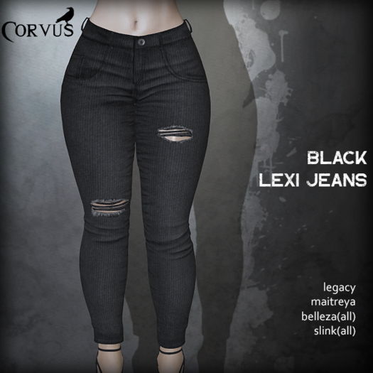 Corvus : Black Lexi Jeans