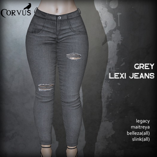 Corvus : Grey Lexi Jeans