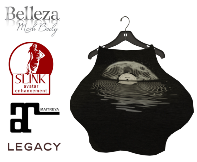 Record Moon crop top DEMO