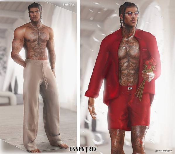-ESSENTRIX-. Satin Boxers FP