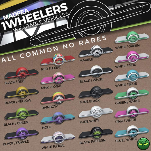 MadPea 1Wheelers - Black / Green [rez to open]