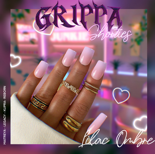 Grippa Shorties:: Lilac Ombre Set