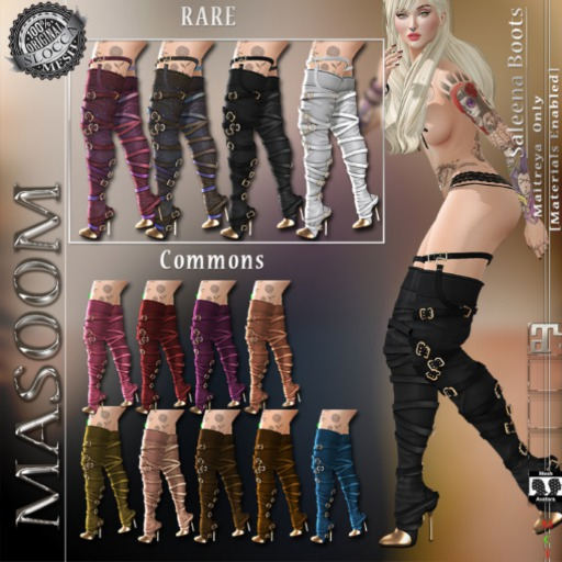 [[ Masoom ]] Saleena Boots Military COMMON