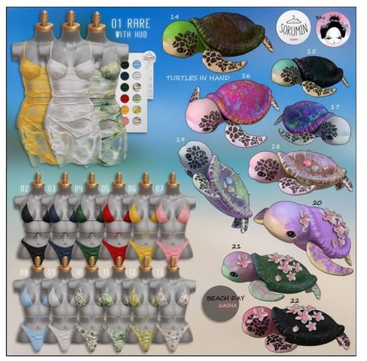 13 Sorumin&Yokai - Beach day GACHA - Undersea Panties - Mait