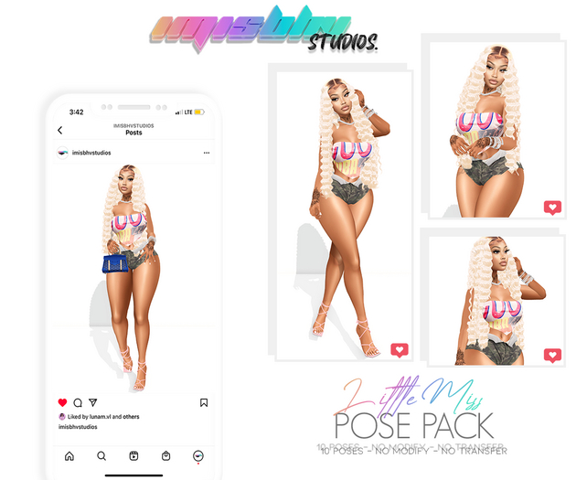 //IMISBHV// LITTLE MISS POSE PACK