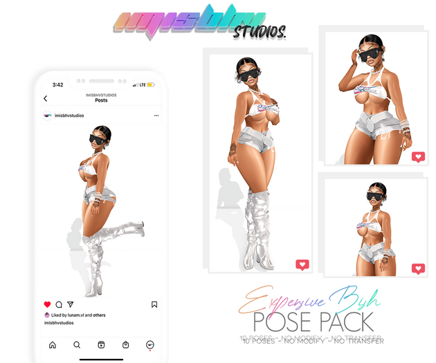 //IMISBHV// EXPENSIVE BISH POSE PACK