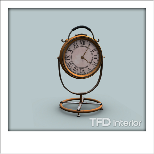 [TFD] interior  - Vintage Clock (ORANGE)