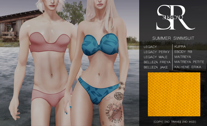 {Silk Road}  Summer swimsuit - Orange
