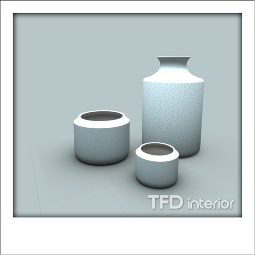 [TFD] interior - Ceramic Trio (blue)