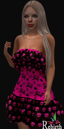 !!! Revna !!! 139 Rebirth Dress Pink Punk Normal Breast