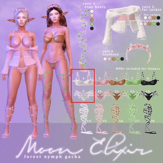 Moon Elixir - Forest Nymph SET - Maitreya - Snow