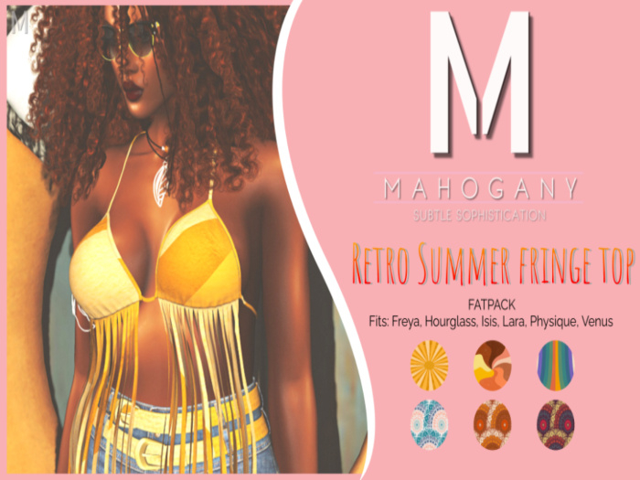 ~MS~ RETRO SUMMER FRINGE TOP