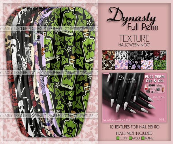 Dynasty - TEXTURE Nails HALLOWEEN - NO01