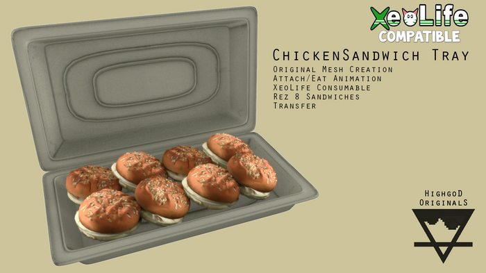 Chicken Sandwich Party Tray [ XeoLife ]