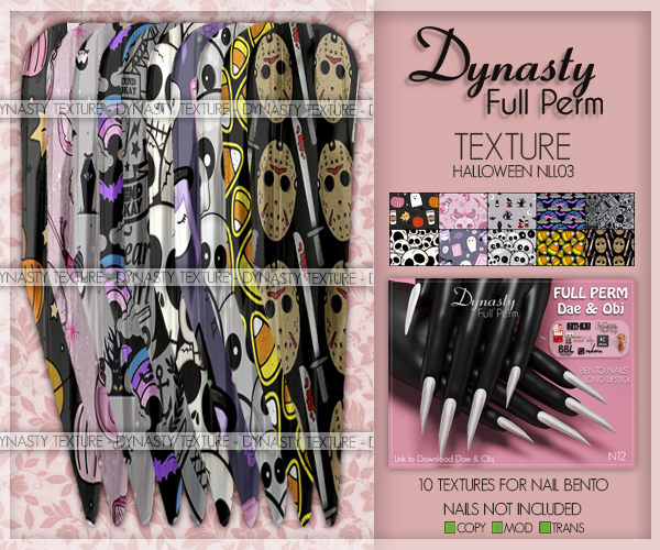 Dynasty - TEXTURE Nails HALLOWEEN - NLL03