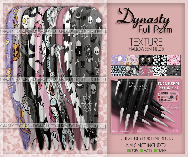 Dynasty - TEXTURE Nails HALLOWEEN - NLL05