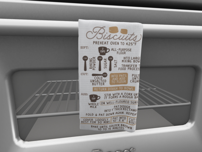 {S} Kitchen Towel Biscuits Recipe