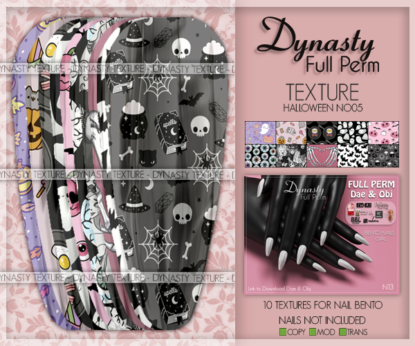 Dynasty - TEXTURE Nails HALLOWEEN - NO05