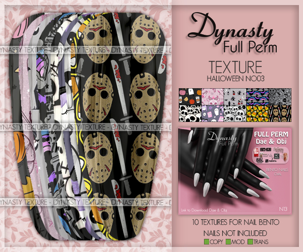 Dynasty - TEXTURE Nails HALLOWEEN - NO03