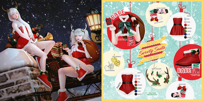Hazy. Sweety Santa. Skirts. Red