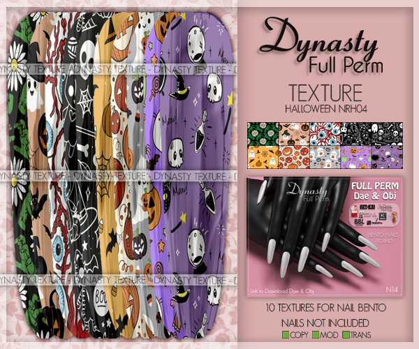 Dynasty - TEXTURE Nails HALLOWEEN - NR04