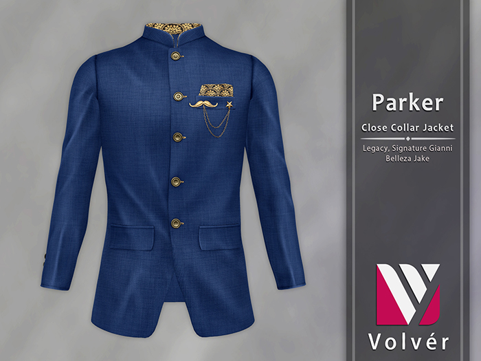//Volver// Parker close collar Jacket - Blue