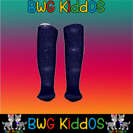 ~BWG~ NAVY SPARKLE (SOCKS) - Bebe Youth