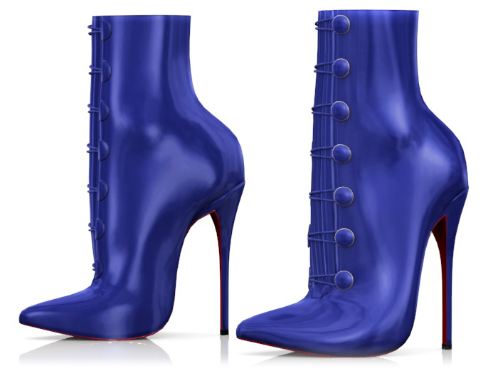 Garbaggio // Aisha Boots - Blue
