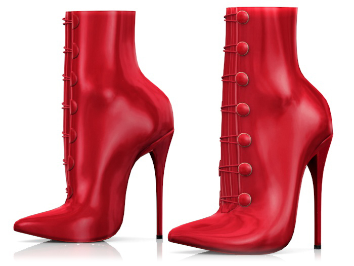 Garbaggio // Aisha Boots - Red